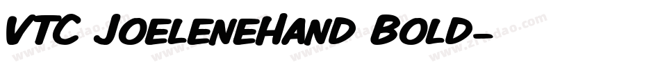 VTC JoeleneHand Bold字体转换